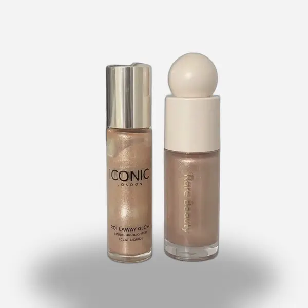 Iconic London and Rare Beauty liquid highlighters
